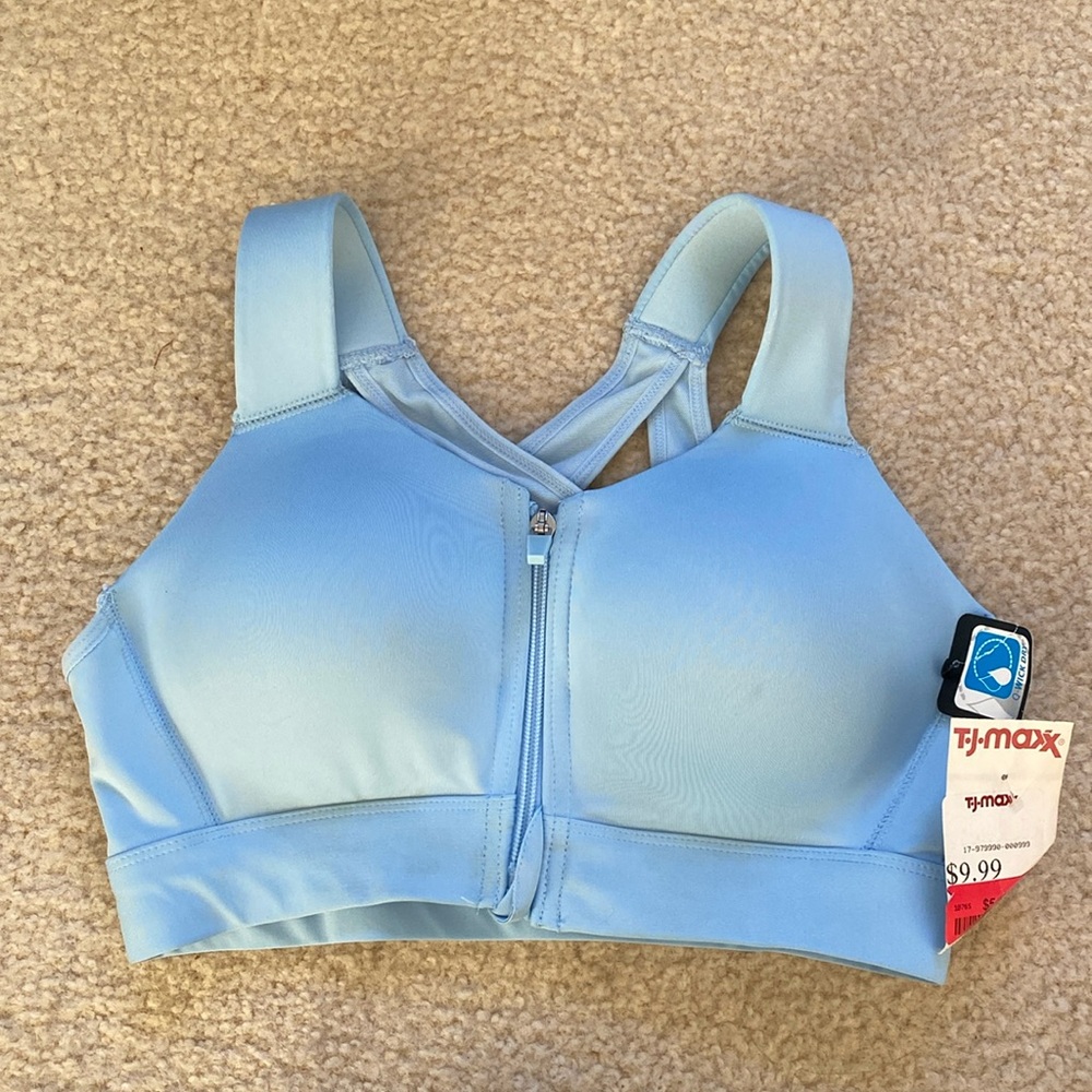 Zip up sports bra **new with tags!**